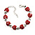 Red Enamel Crystal Ladybug Bracelet