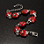 Red Enamel Crystal Ladybug Bracelet - view 6