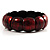 Burgundy  Glittering Resin Flex Bracelet - view 4