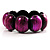 Purple Glittering Resin Flex Bracelet - view 2