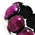 Purple Glittering Resin Flex Bracelet - view 3