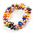 Multicoloured Cultured Freshwater Pearl Flex Bracelet - view 7
