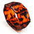 Animal Print Square Resin Flex Bracelet