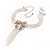 Delicate Crystal Bow Bracelet (Silver Tone) - view 8