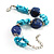 Stunning Turquoise Stone & Resin Bead Fashion Bracelet - view 5