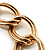 Chunky Chain Charm Heart Bracelet With Toggle Clasp (Gold Tone) - view 5