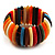 Wide Multicoloured Flex Resin Bracelet - view 2