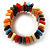 Wide Multicoloured Flex Resin Bracelet - view 3