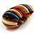 Wide Multicoloured Flex Resin Bracelet - view 4