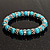 Elegant Turquoise Style Crystal Rings Flex Bracelet - view 2