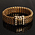 Gold Tone Crystal Mesh Magnetic Bracelet