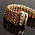 Gold Tone Crystal Mesh Magnetic Bracelet - view 6