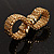 Gold Tone Crystal Mesh Magnetic Bracelet - view 5