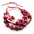 Multistrand Bead Bracelet (Pale&Deep Pink) - view 6