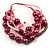 Multistrand Bead Bracelet (Pale&Deep Pink)