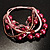 Multistrand Bead Bracelet (Pale&Deep Pink) - view 3