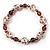Elegant Lilac Glass Bead Flex Bracelet - view 4