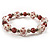 Elegant Lilac Glass Bead Flex Bracelet - view 6