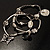 Antique Silver 3-Strand Charm Flex Bracelet (Vintage) - view 8