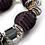 Purple Glass Bead Flex Bracelet - view 4