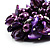 Chunky Purple Shell And Bead Flex Bracelet - view 4