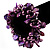 Chunky Purple Shell And Bead Flex Bracelet - view 2