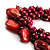 Red Simulated Pearl Bead & Shell Charm Bracelet (Silver Tone) - 15cm Long/ 7cm Ext - view 3