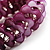 Violet Purple Shell Stretch Bracelet - view 2