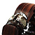Charming Shell And Wood Stretch Bracelet (Brown & Black) - view 5