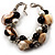 Faux Pearl & Shell - Composite Silver Tone Link Bracelet ( Antique White & Black) - 17cm Long/ 4cm Ext - view 6