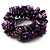 Purple Shell Chip Flex Bracelet - view 2
