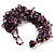 Multistrand Semiprecious & Glass Bead Bracelet (Lavender, Pink & Purple) - 17cm Length - view 8