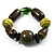 Chunky Olive Wood Bead Flex Bracelet - 18cm Length - view 4