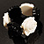 Black & White Acrylic Rose Flex Bracelet - view 7