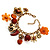 Elephant, Flower & Bead Charm Bracelet (Gold Tone) - view 9