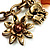 Elephant, Flower & Bead Charm Bracelet (Gold Tone) - view 5