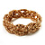 Gold Plated Braided Mesh Fashion Bangle Bracelet (18cm Length)