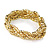 Gold Plated Braided Mesh Fashion Bangle Bracelet (18cm Length) - view 8