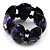 Wide Purple Resin Flex Bracelet - view 2