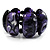 Wide Purple Resin Flex Bracelet - view 3