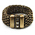 Vintage Wide Mesh Magnetic Bracelet (Bronze Tone)