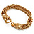 2 Strand Wheat Chain 'Buckle' Bracelet (Gold Tone) - view 14