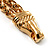 2 Strand Wheat Chain 'Buckle' Bracelet (Gold Tone) - view 8