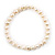 White Freshwater Pearl With Adjustable Charm Flex Bracelet - view 8