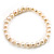 White Freshwater Pearl With Adjustable Charm Flex Bracelet - view 9