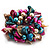 Chunky Multicoloured Shell And Bead Flex Bracelet - view 3