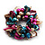 Chunky Multicoloured Shell And Bead Flex Bracelet - view 4
