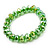 Grass Green Glass Flex Bracelet - 18cm Length - view 7