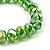 Grass Green Glass Flex Bracelet - 18cm Length - view 4