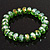 Grass Green Glass Flex Bracelet - 18cm Length - view 2